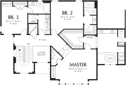 Second Floor for House Plan #2559-00559