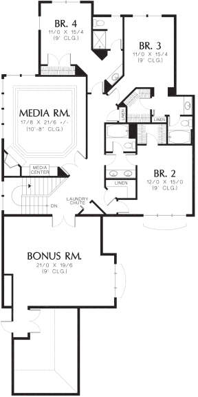 Second Floor for House Plan #2559-00560