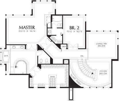 Second Floor for House Plan #2559-00561