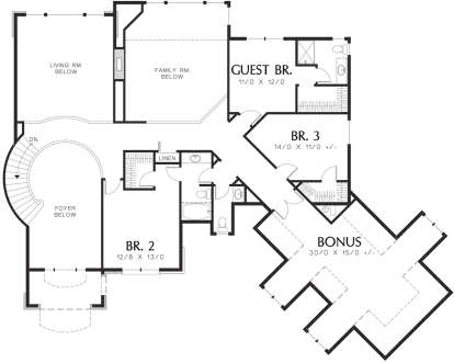 Second Floor for House Plan #2559-00562