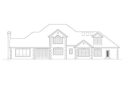 Colonial House Plan #2559-00563 Elevation Photo