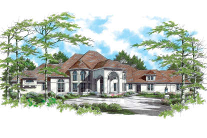 Mediterranean House Plan #2559-00564 Elevation Photo