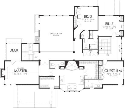 Second Floor for House Plan #2559-00568