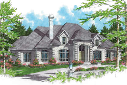 5 Bed, 4 Bath, 5150 Square Foot House Plan - #2559-00569