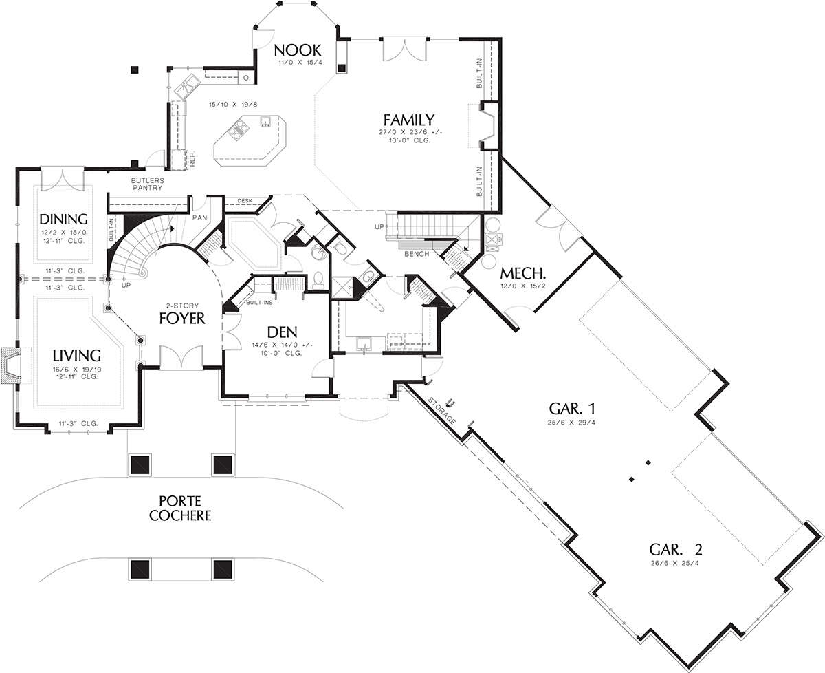Main Floor  for House Plan #2559-00572