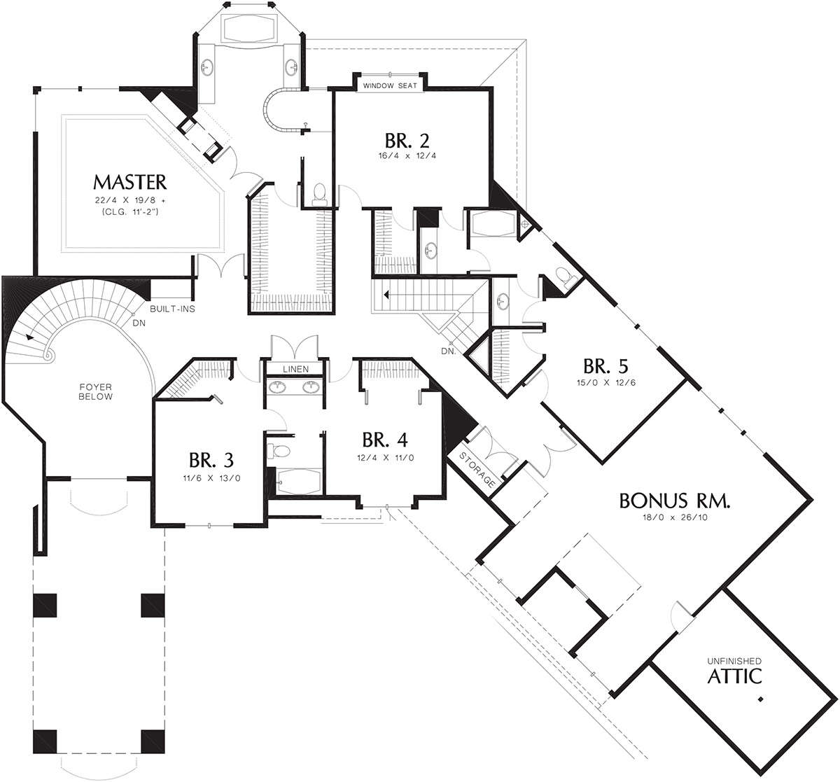 Second Floor for House Plan #2559-00572