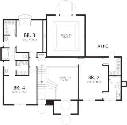 Second Floor for House Plan #2559-00573