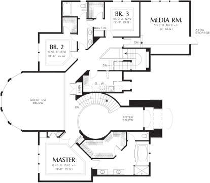 Second Floor for House Plan #2559-00575