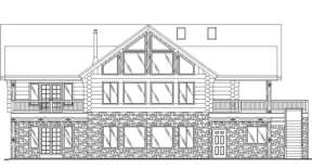 Log House Plan #039-00018 Elevation Photo