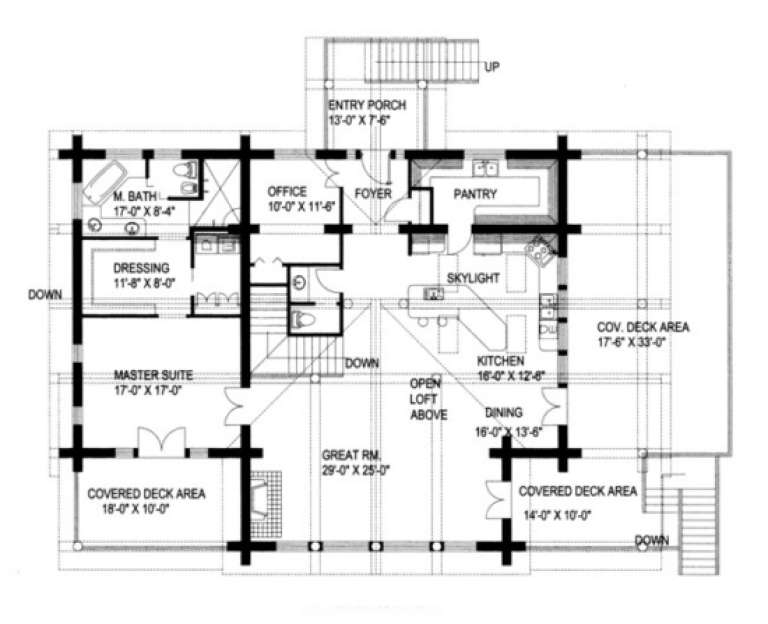 House Plan House Plan #1237 Drawing 2