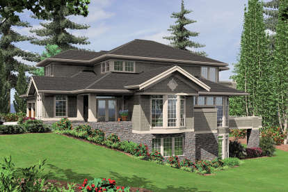 Craftsman House Plan #2559-00580 Elevation Photo