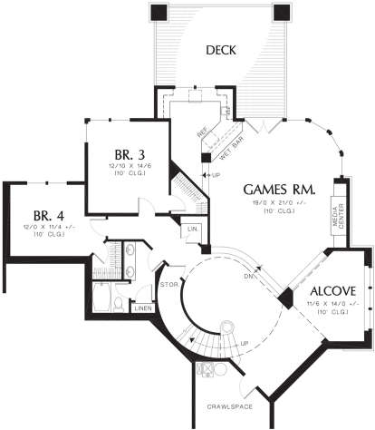 Basement for House Plan #2559-00580