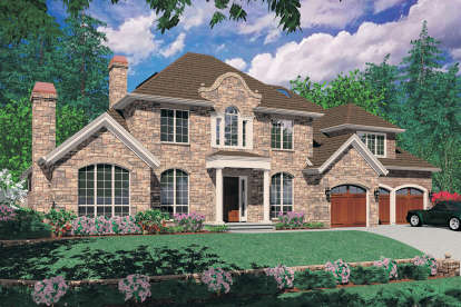 French Country House Plan #2559-00583 Elevation Photo