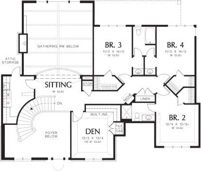 Second Floor for House Plan #2559-00583