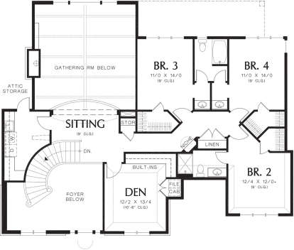 Second Floor for House Plan #2559-00583