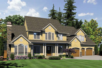 Craftsman House Plan #2559-00584 Elevation Photo