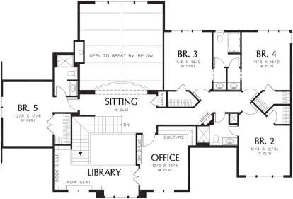 Second Floor for House Plan #2559-00584