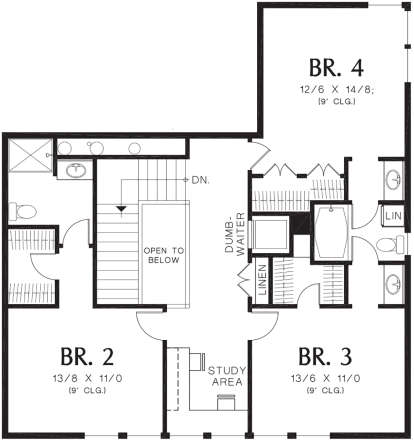 Second Floor for House Plan #2559-00585