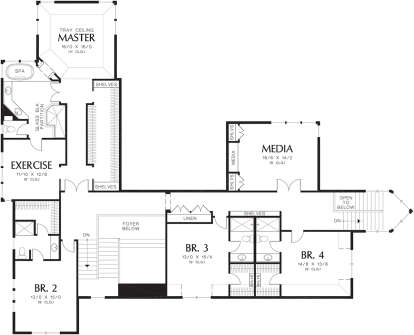 Second Floor for House Plan #2559-00586