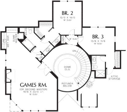 Second Floor for House Plan #2559-00587