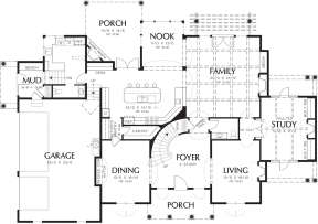 Floorplan 1 for House Plan #2559-00589