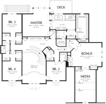 Second Floor for House Plan #2559-00590