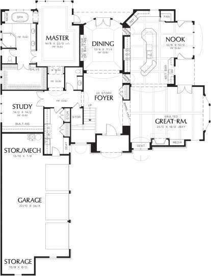 Main Floor  for House Plan #2559-00591