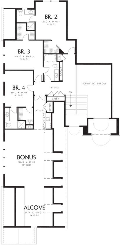 Second Floor for House Plan #2559-00591