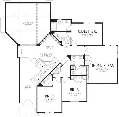 Second Floor for House Plan #2559-00592
