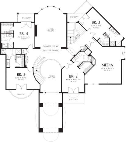 Second Floor for House Plan #2559-00593