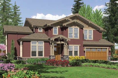 Craftsman House Plan #2559-00594 Elevation Photo