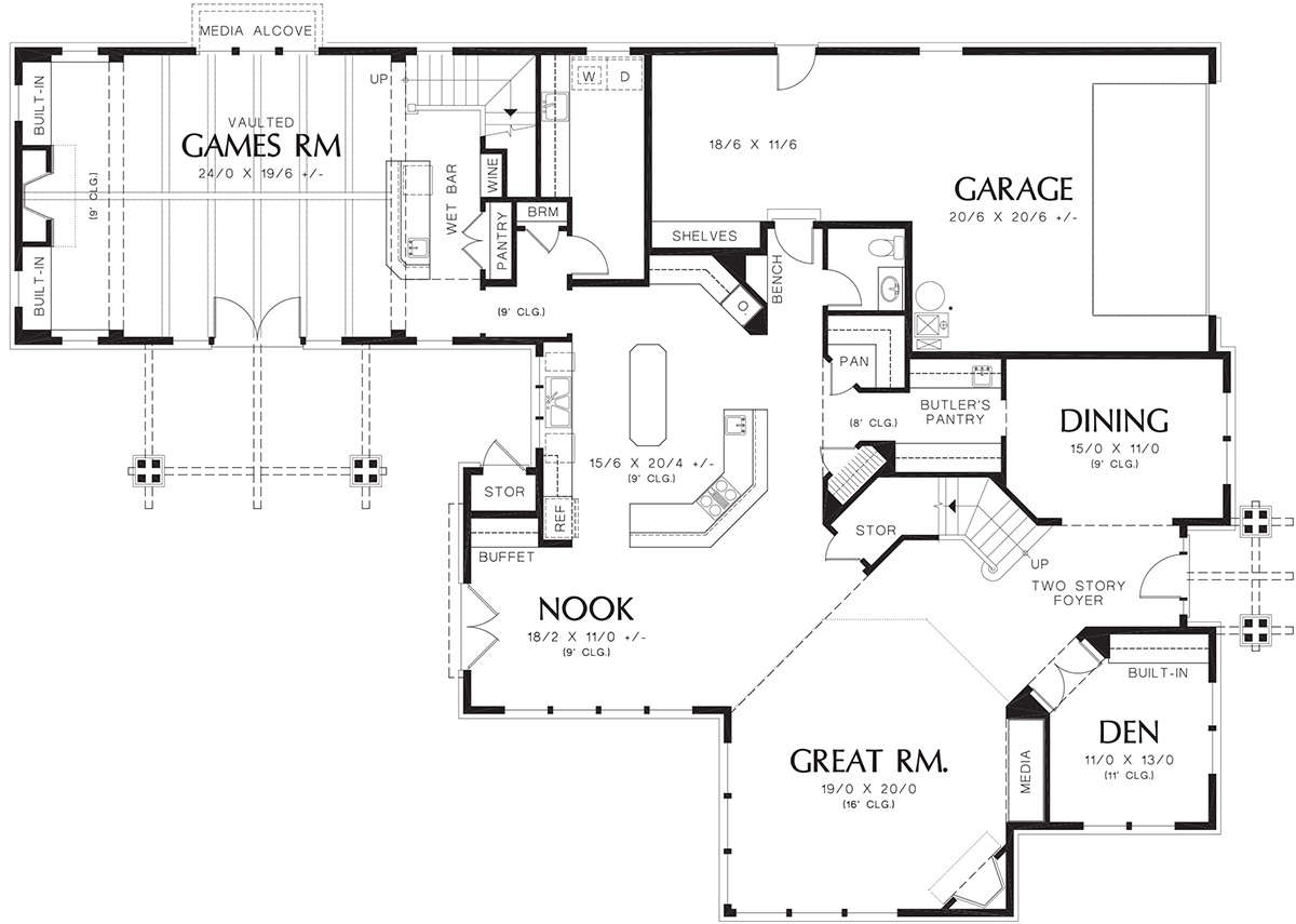 Main Floor  for House Plan #2559-00594