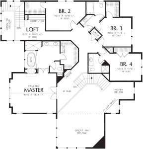 Second Floor for House Plan #2559-00594