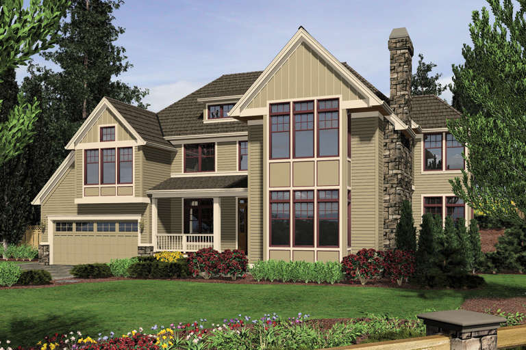 Craftsman House Plan #2559-00595 Elevation Photo