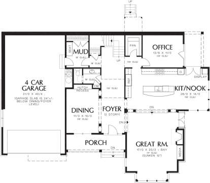 Main Floor  for House Plan #2559-00595