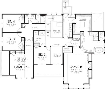 Second Floor for House Plan #2559-00595