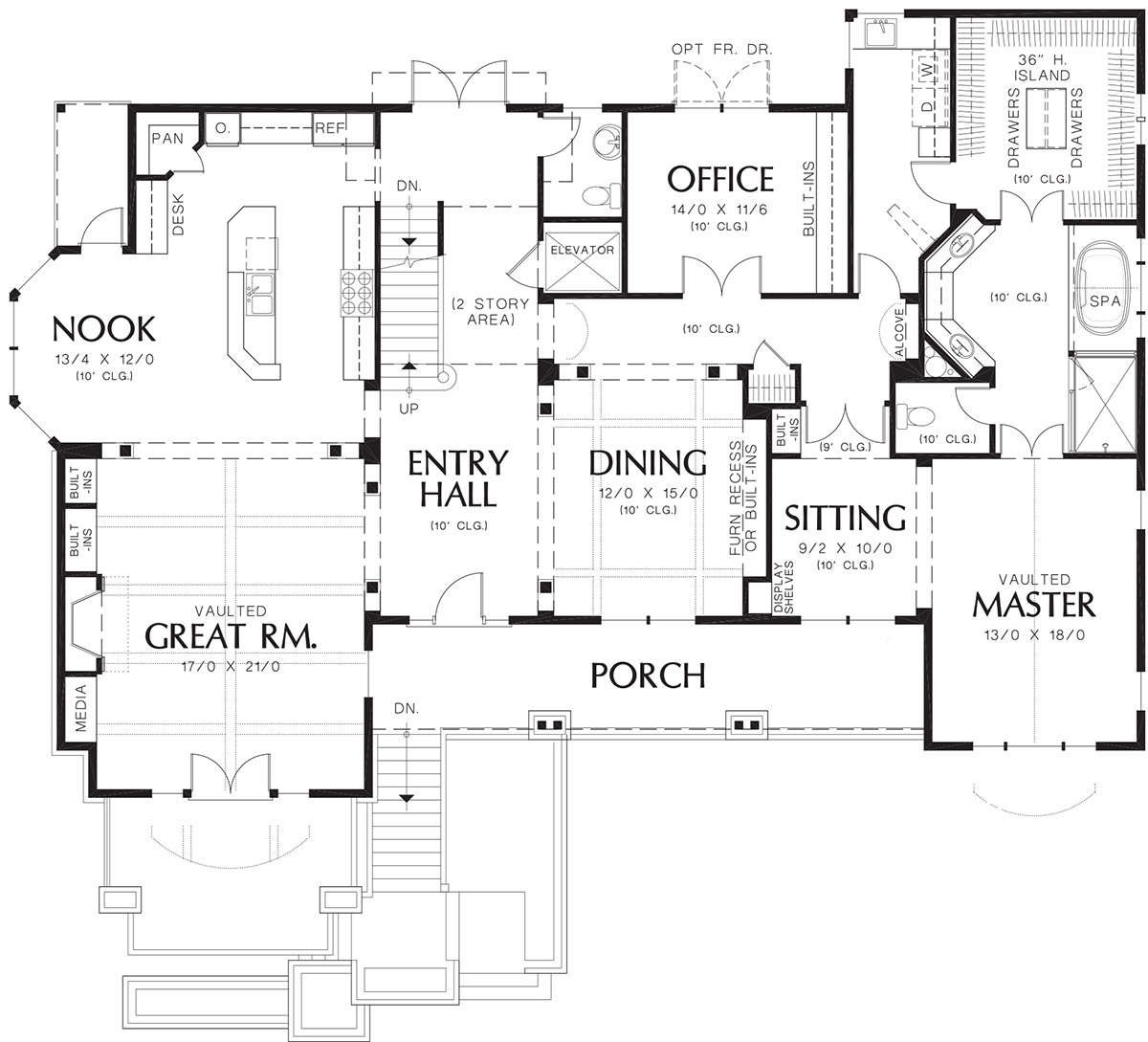 Main Floor  for House Plan #2559-00596