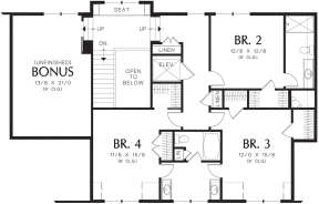 Second Floor for House Plan #2559-00596