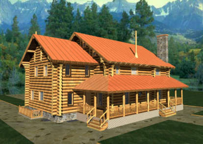 Mountain House Plan #039-00019 Elevation Photo