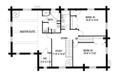 Second Floor for House Plan #039-00019