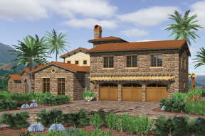 Luxury House Plan #2559-00598 Elevation Photo