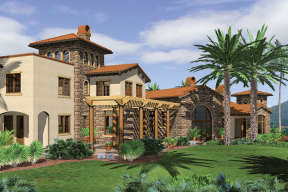 Luxury House Plan #2559-00598 Elevation Photo