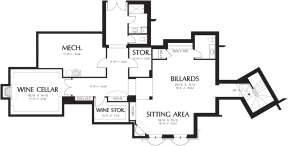 Basement for House Plan #2559-00598