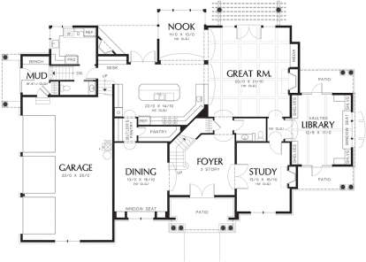 Main Floor  for House Plan #2559-00599