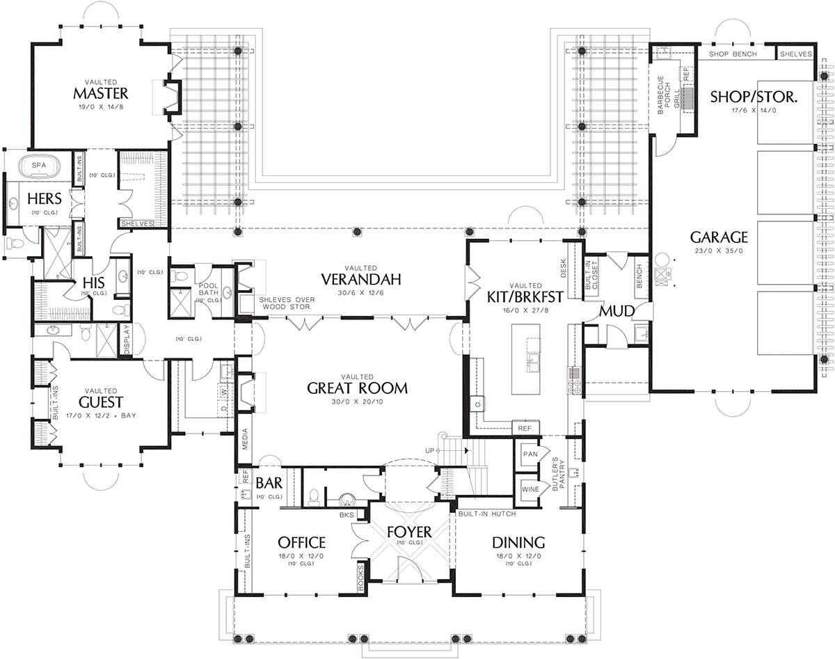 Main Floor  for House Plan #2559-00600
