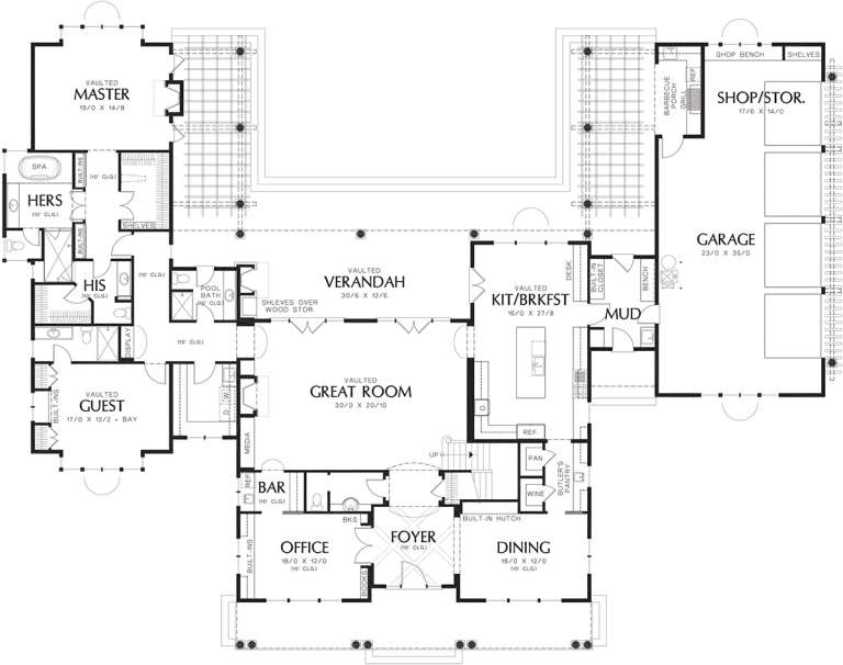 House Plan House Plan #12392 Drawing 1