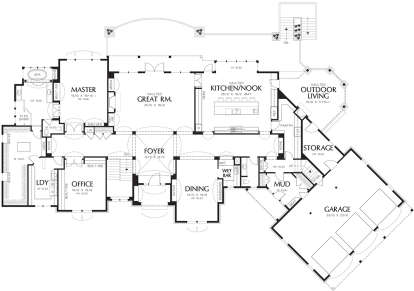 Main Floor  for House Plan #2559-00602
