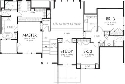 Second Floor for House Plan #2559-00604