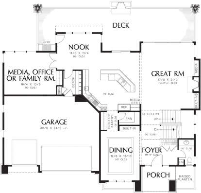Main Floor  for House Plan #2559-00607