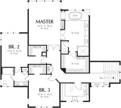 Second Floor for House Plan #2559-00607